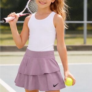 Nike Girls Dri-FIT Tiered Tennis Skirt